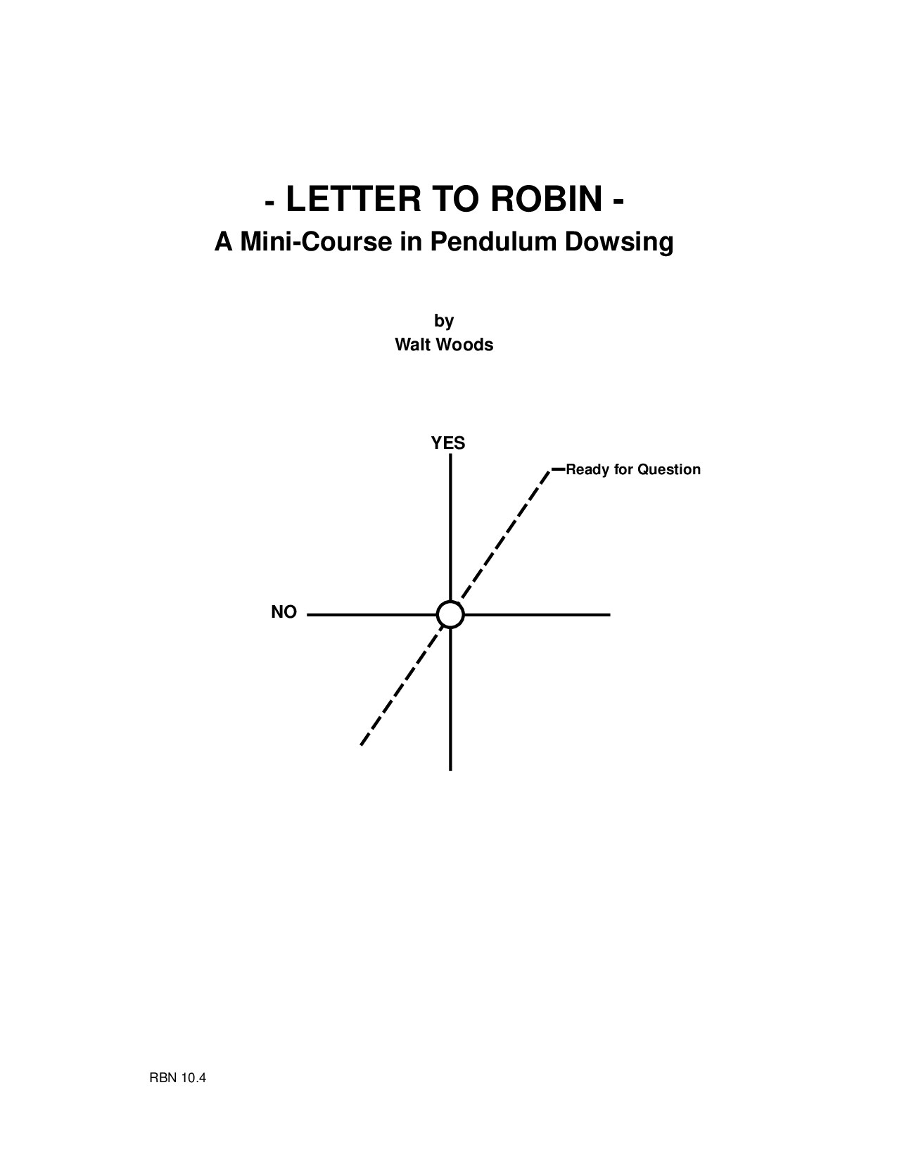 Letter to Robin